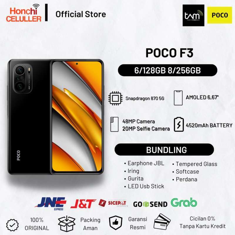 Jual Xiaomi Poco F3 8/256gb 6/128gb Garansi Resmi Xiaomi Indonesia Tam ...