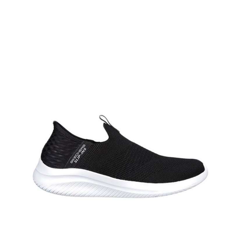 SKECHERS ULTRA FLEX SLIP INS WOMEN'S WALKING SHOES BLACK WHITE