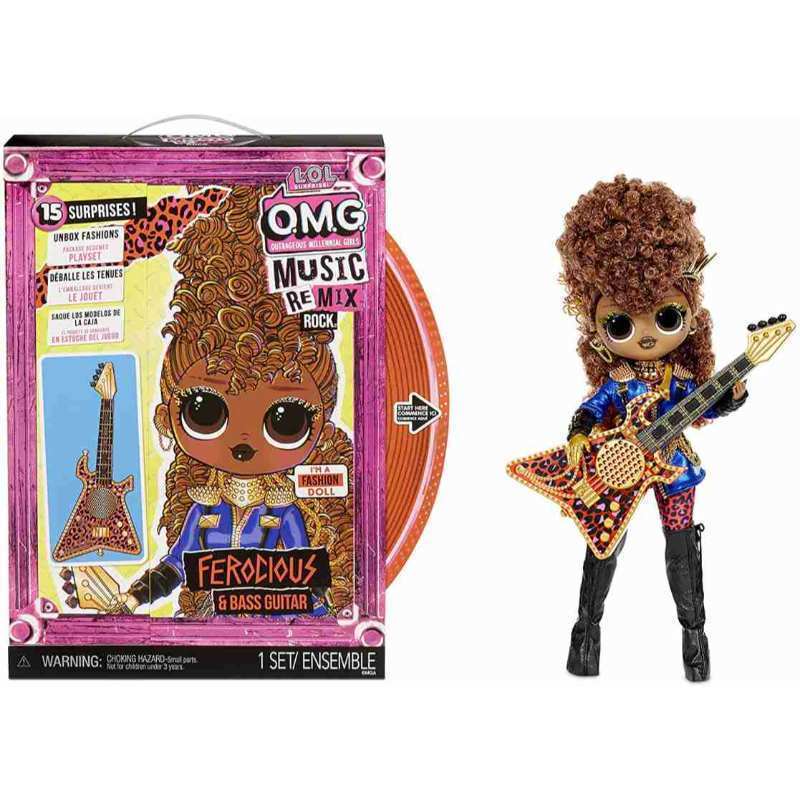 Promo Lol Surprise Omg Remix Rock Ferocious Fashion Doll With 15 ...