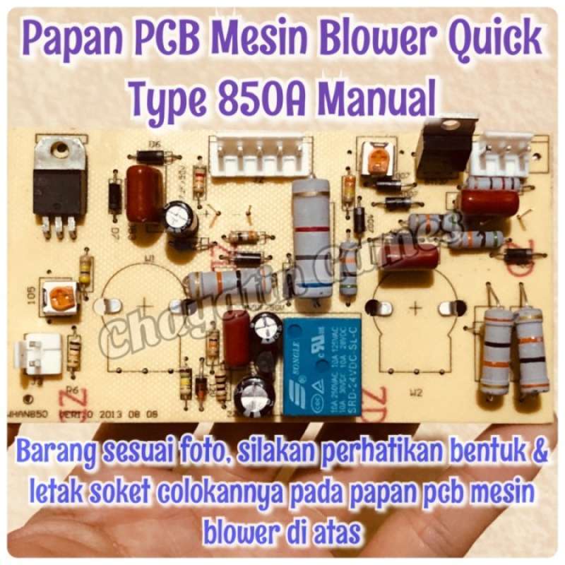 Promo Papan Mesin / Papan Pcb Mesin Blower Quick 850a Diskon 9% Di