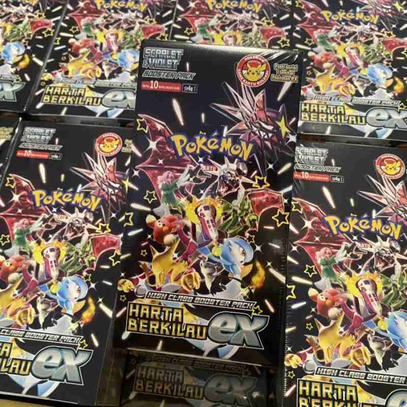 Promo Free Toploader Pokemon Id Sv4a Harta Berkilau Ex Booster Box Pack