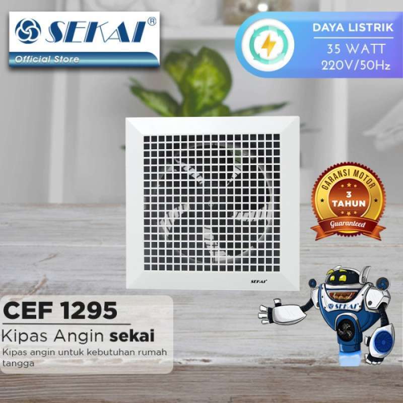 Promo Sekai Exhaust Fan Atap Hexos Plafon 10 & 12 Inch Cef 1096 / Cef ...