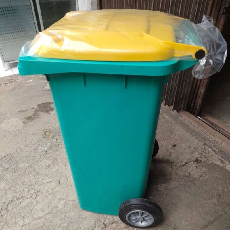 Tempat Roda Promo Tempat Sampah Roda 120liter Bio Green Leaf/kotak Sampah Roda ...