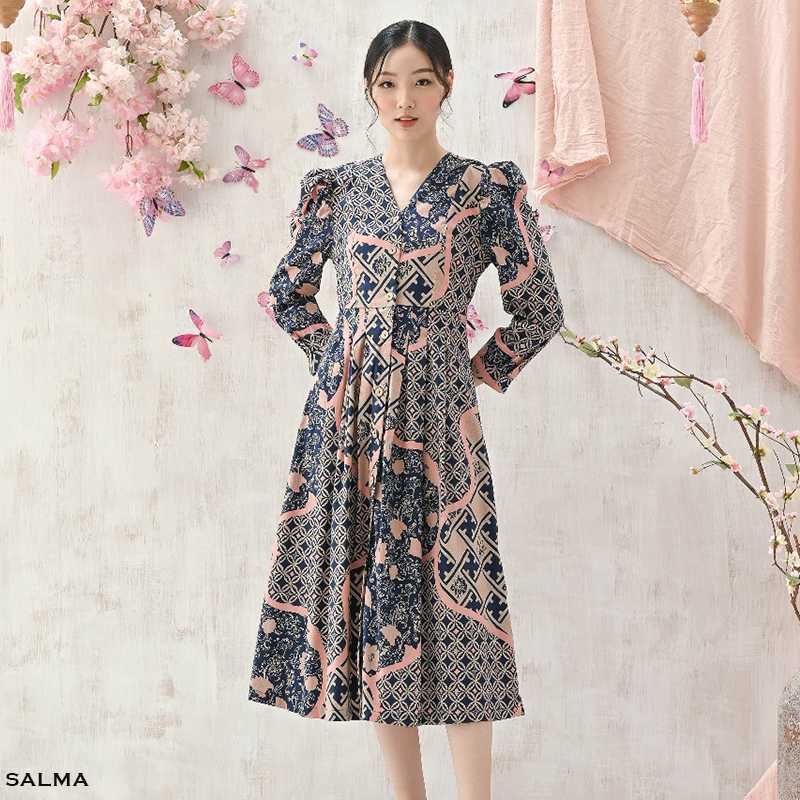 Model baju batik dress kekinian top