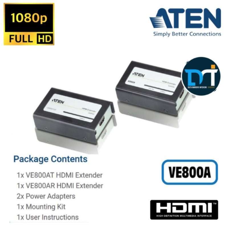 Promo Aten Ve800a Hdmi Extender 60m Via Utp Cable Diskon 23 Di Seller Praptuma Cengkareng Barat Kota Jakarta Barat Blibli