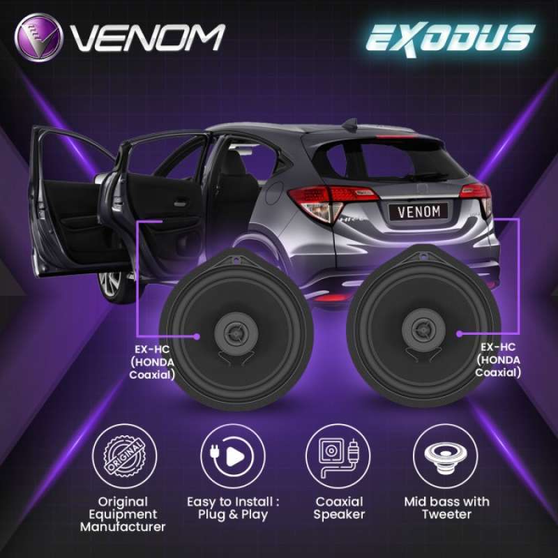 Promo Venom Coaxial Exodusex Speaker Belakang New Diskon 6 Di Seller