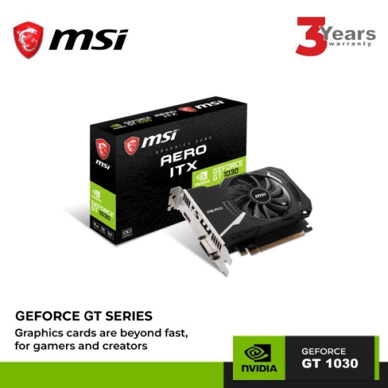 Jual Msi Geforce Gt 1030 Aero Itx Oc 2gb Gddr4 Di Seller Msi Shop Id ...