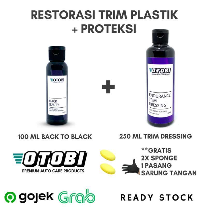 Promo Trim Restorer + Protection Back To Black Trim Dressing Plastik