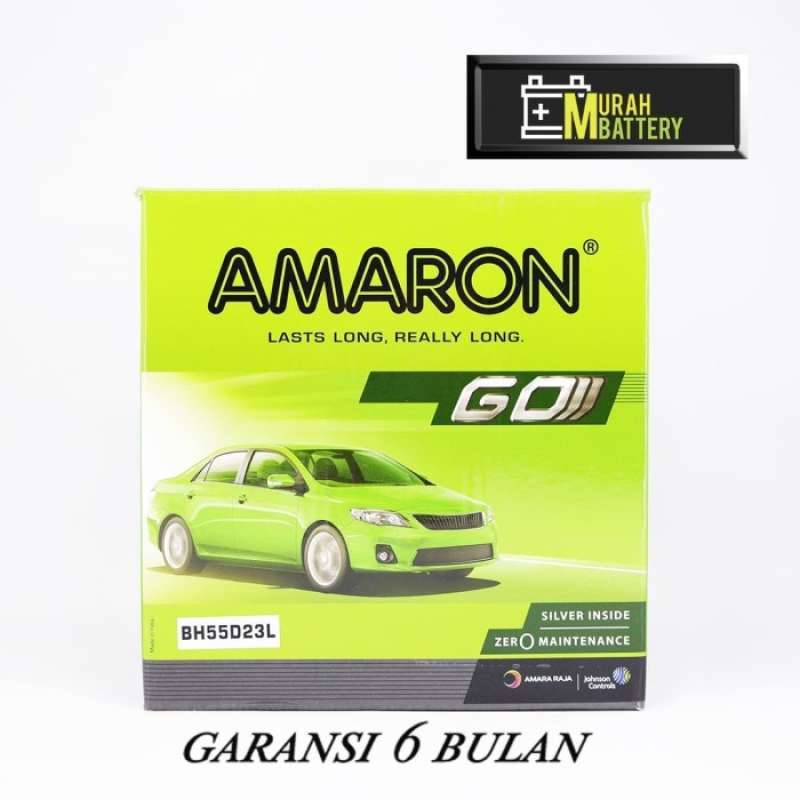 Promo Aki Mobil Alphard 55d23l Amaron Go Aki Kering 12v / 60ah Terbaik