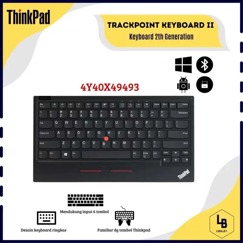 Jual Lenovo Thinkpad Trackpoint Keyboard Ii- Kc-1957 Di Seller