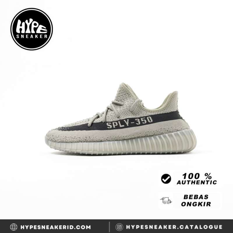 Promo Sepatu adidas Yeezy 350 V2 Granite Grey Sneaker 100