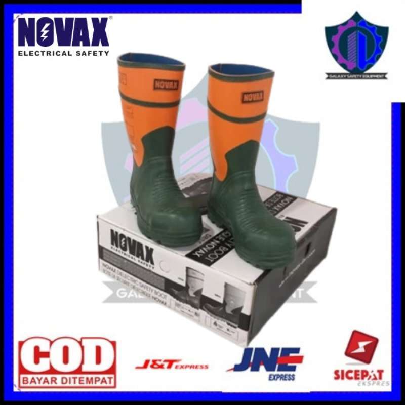 Promo Sepatu Novax Anti Listrik 20 Kv / Sepatu Boots Anti Listrik