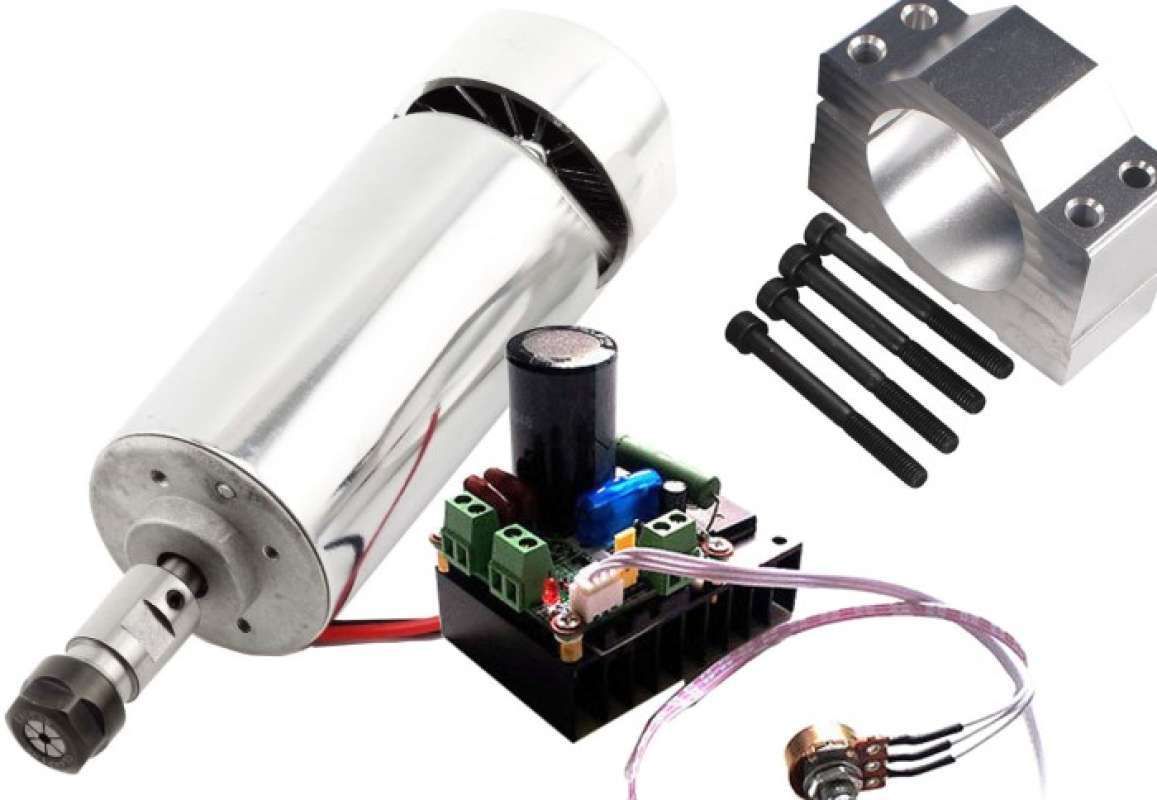 ER11 100VDC 500W CNC Spindle Motor - 12000RPM High Speed For Wood Carving & PCB Drilling