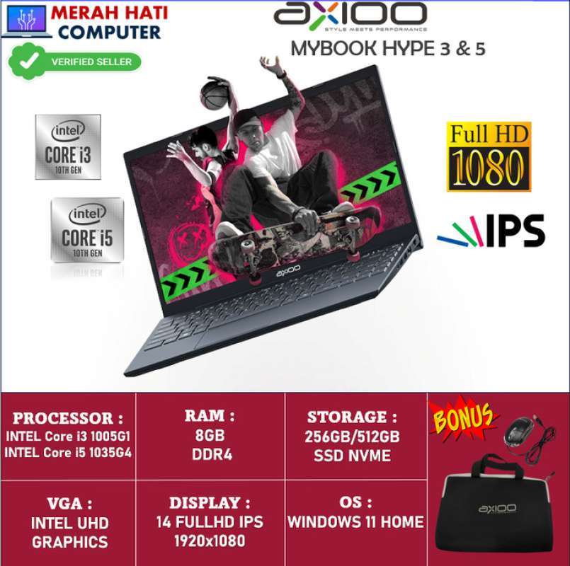 Promo Axioo Mybook Hype 5 Intel I5 1035g7 8gb 512gb 14 Fhd Ips Win11 ...