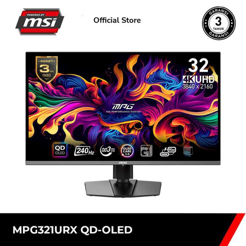 Jual Msi Mpg 321urx Qd-oled Gaming Monitor - 4k Uhd 240hz 32 Inch Di