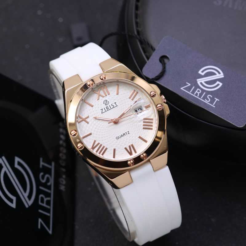 Promo Zirist Original Jam Tangan Kasual Wanita Tali Karet Tanggal