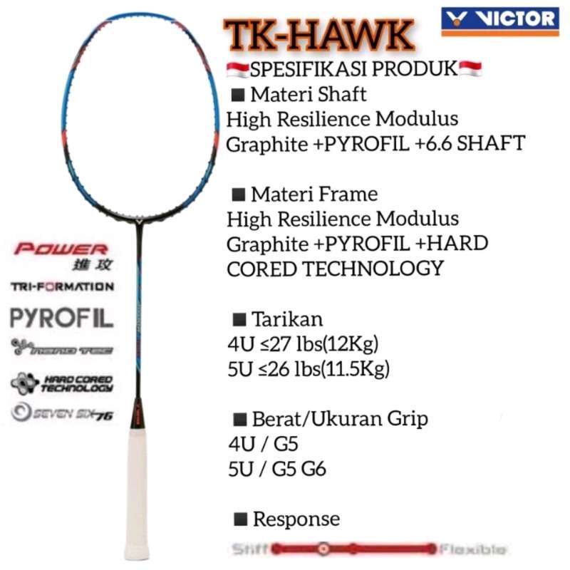 Victor Hawk Racket Jual Victor Thruster Hawk | Tk-hawk F Badminton Racket - 5u Vbs-66 Nano ...
