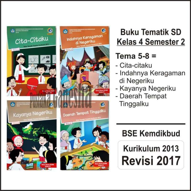 Promo Paket Buku Tematik Sd Kelas 4 Tema 6 7 8 9 Revisi Terbaru ...