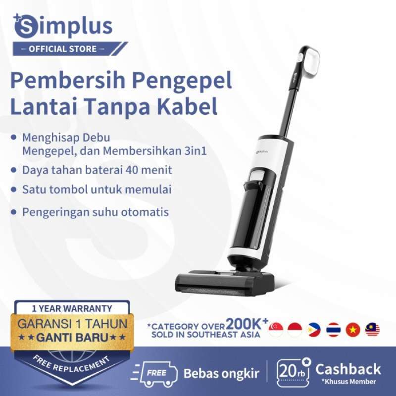 Jual Simplus Smart Wet Dry Vacuum Cleaner Kering Dan Basah Rumah Tangga ...