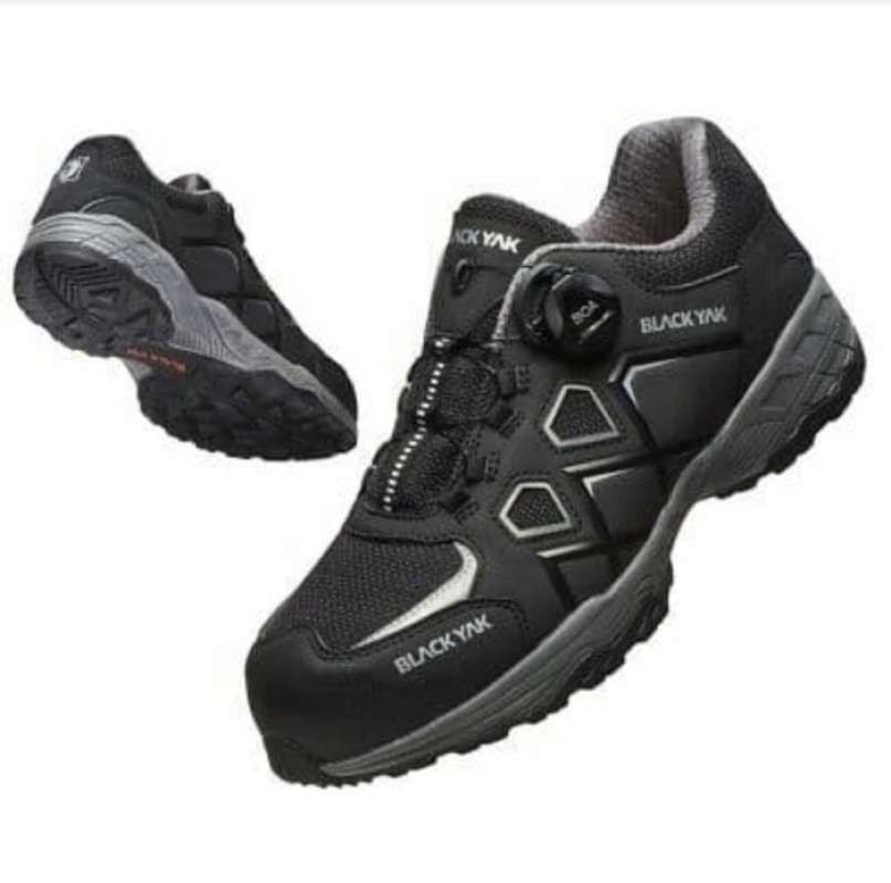 Promo Safety Shoes Sport Blackyak Boa Lace System Qc Eksport Korea