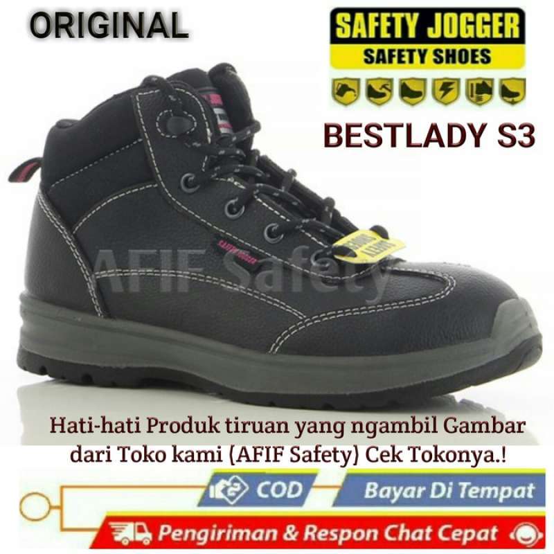 Sepatu safety anti air on sale