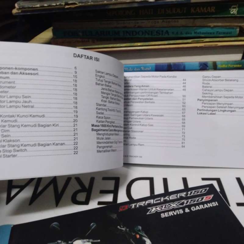 Jual Manual Book Kawasaki Klx 150s D Tracker 150 Buku Pedoman