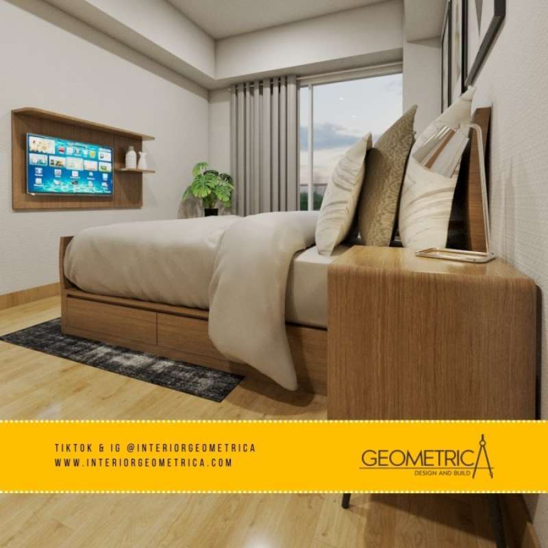 Jual Desain Interior Design Apartemen Studio Modern Multifungsi Di ...