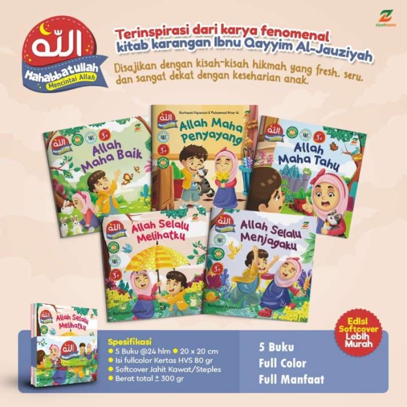 Promo Buku Islami Anak seri Mahabbatullah Untuk Anak 5 Buku (ziyad
