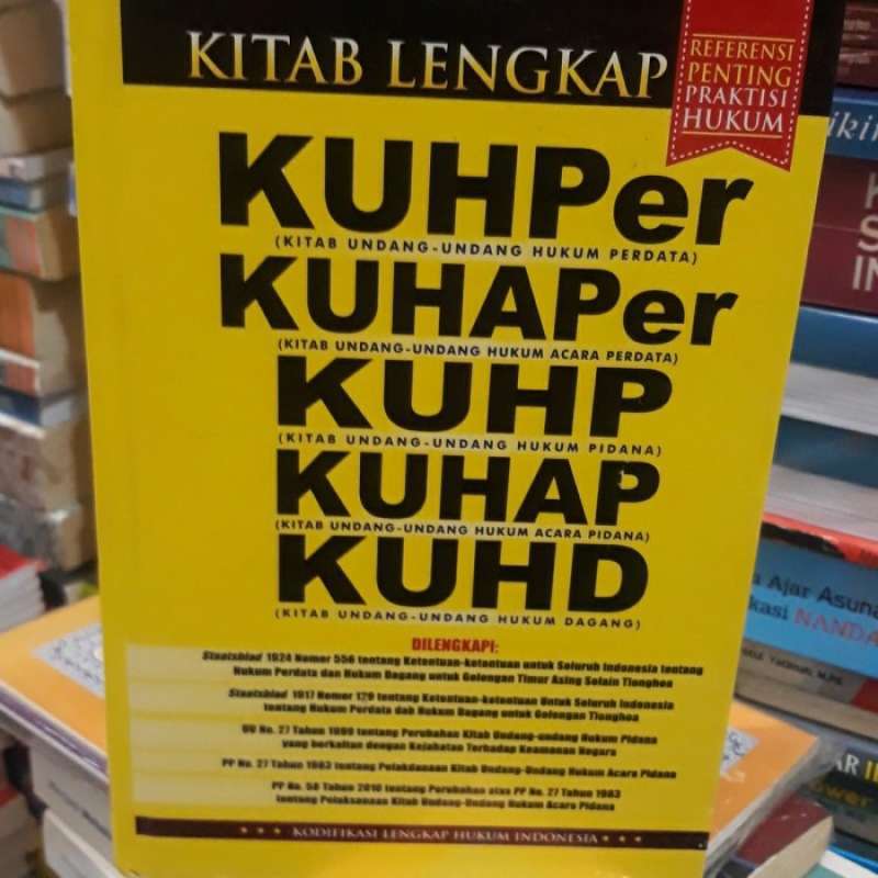 Kuhper Jual Buku Kitab Lengkap Kuhper Kuhaper Kuhp Kuhap Kuhd. Di Seller ...