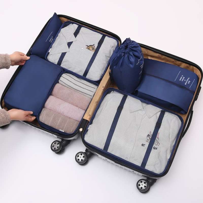 Jual Promo Traveling Bag Organizer Dalaman Tas Dalam Koper Travel Pouch Pakaian Navy Di Seller Toko Ada semua Meruya Utara ilir Kota Jakarta Barat Blibli