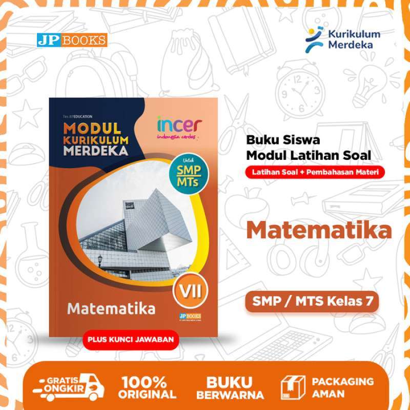 Jual Jp Books Â€“ Buku Siswa Soal Incer Matematika Smp Kelas 7 - Kur ...