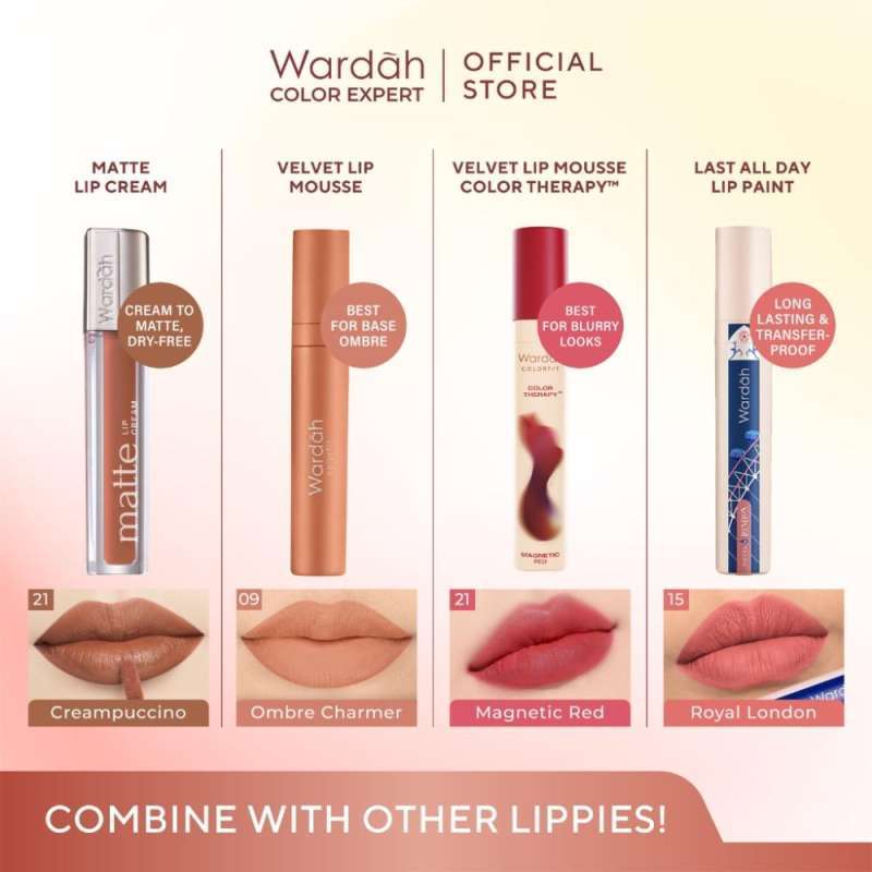 Promo [limited Edition] New! Wardah Colorfit Velvet Matte Lip Mousse