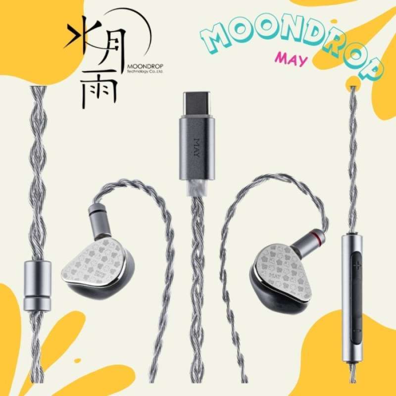 Promo Moondrop May Dynamic + Planar Driver Iem With Dsp Type C Plug