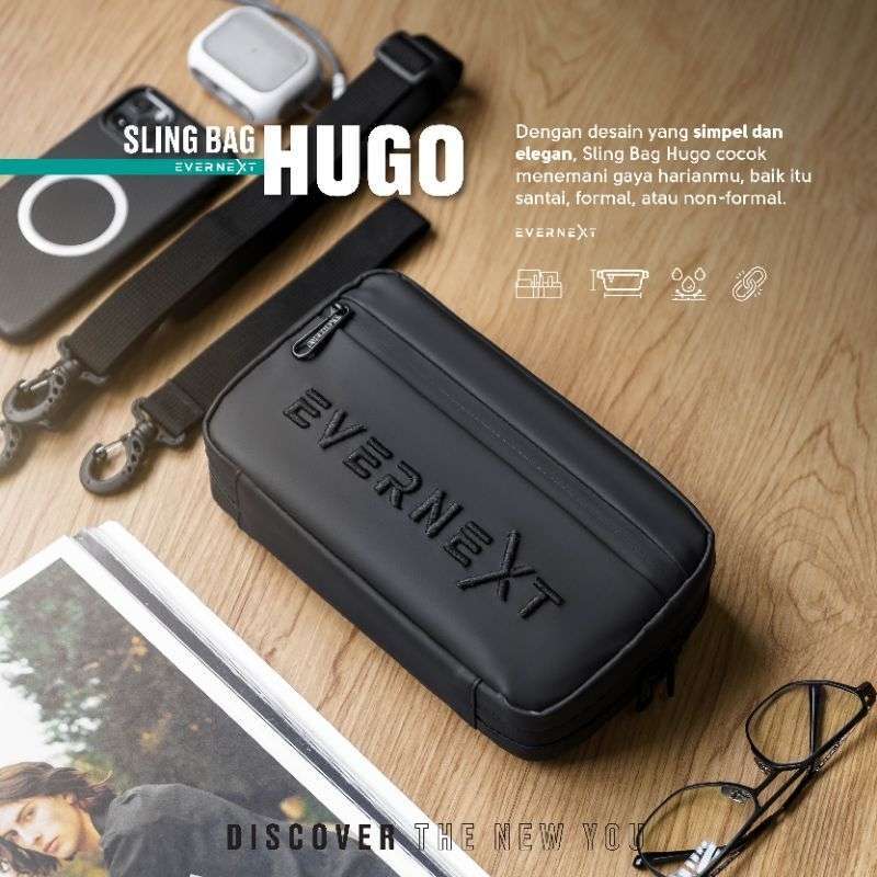 Hand Bag Clutch Pria Tas Selempang Kulit Clutch Bag Pria Hand Bag Anti Air  Sling Bag Pria Hugo Waterproof Sling Bag Pria Anti Air Tas Distro Pria Ev
