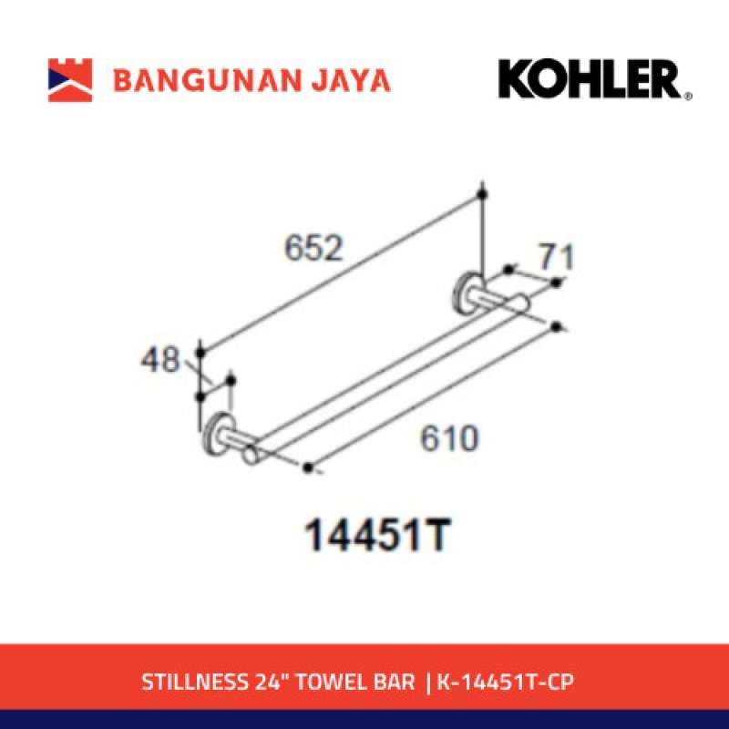Promo Termurah Kohler Stillness 24 Towel Bar Chrome K 14451t cp Diskon 4 Di Seller Tubruks Kramat Kota Jakarta Pusat Blibli