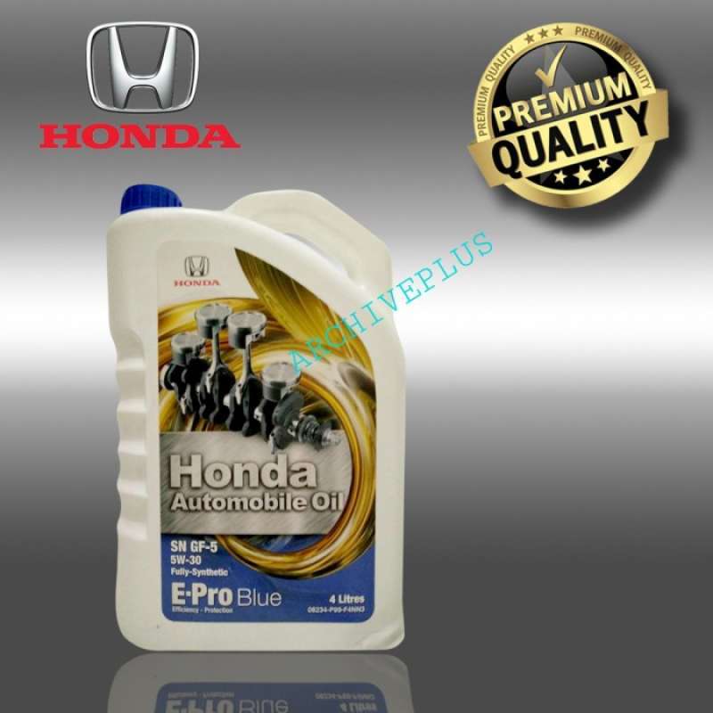 Promo Oli Honda E-pro Blue Sn Gf-5 Sae 5w-30 Galon 4 Liter Fully ...