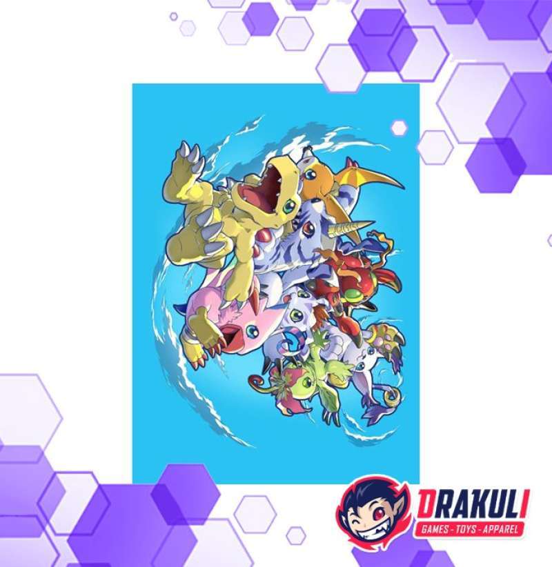 Digimon Card Game: Official Sleeve 2024 Version 2.0 (4 Kinds Assortment) main image 0