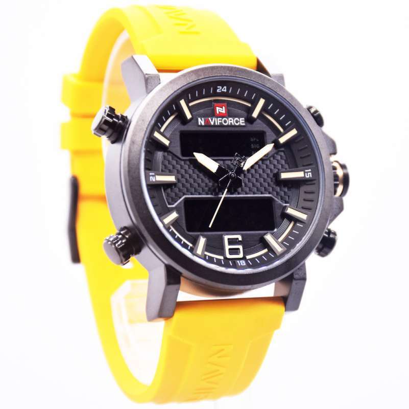 Promo Jam Tangan Pria Naviforce 9135 Tali Silikon Original Kuning Diskon 30 Di Seller Liga Arloji Senen Kota Jakarta Pusat Blibli