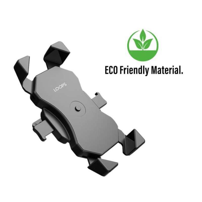Loops Bike Phone Holder H01 - Black (Garansi TAM 12 Bulan)
