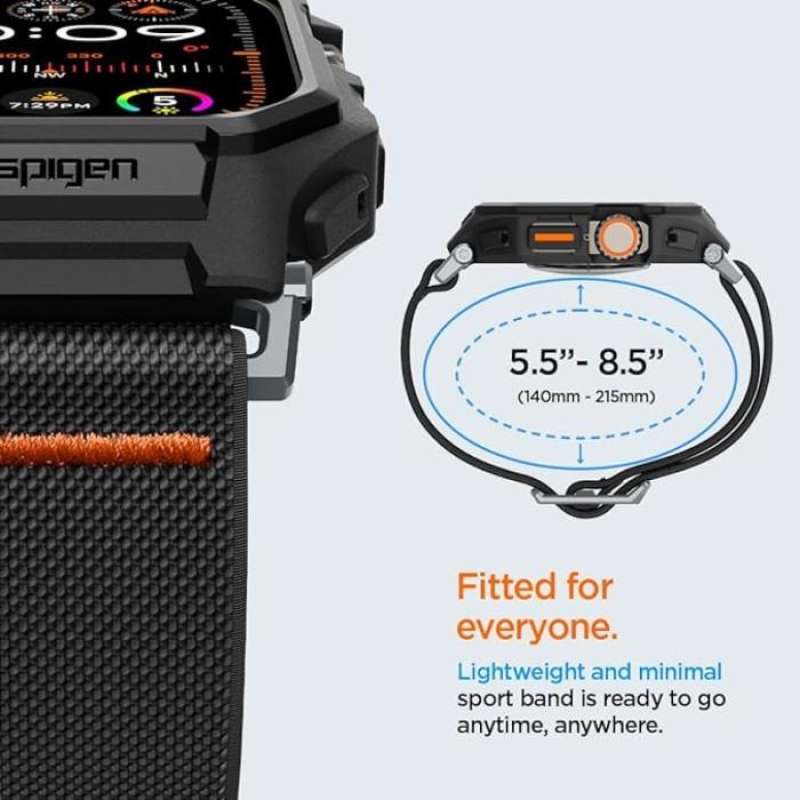 Spigen Apple Watch Series Ultra 2 / 1 (49mm) Case Lite Fit Pro - Matte Black ACS07104