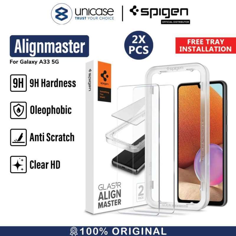 Tempered Glass Samsung Galaxy A33 5G Spigen Alignmaster Anti Gores