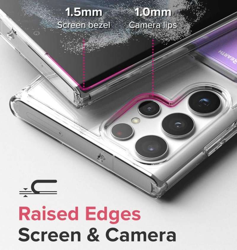 Case Samsung Galaxy S22 Ultra Plus 5G Ringke Fusion Card Clear Casing