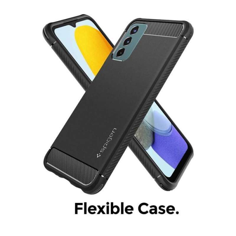 Case Samsung Galaxy M23 5G Spigen Rugged Armor Softcase Carbon Casing