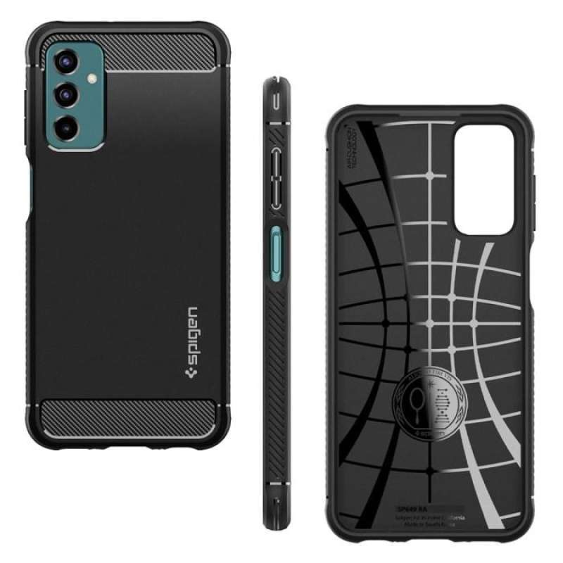 Case Samsung Galaxy M23 5G Spigen Rugged Armor Softcase Carbon Casing
