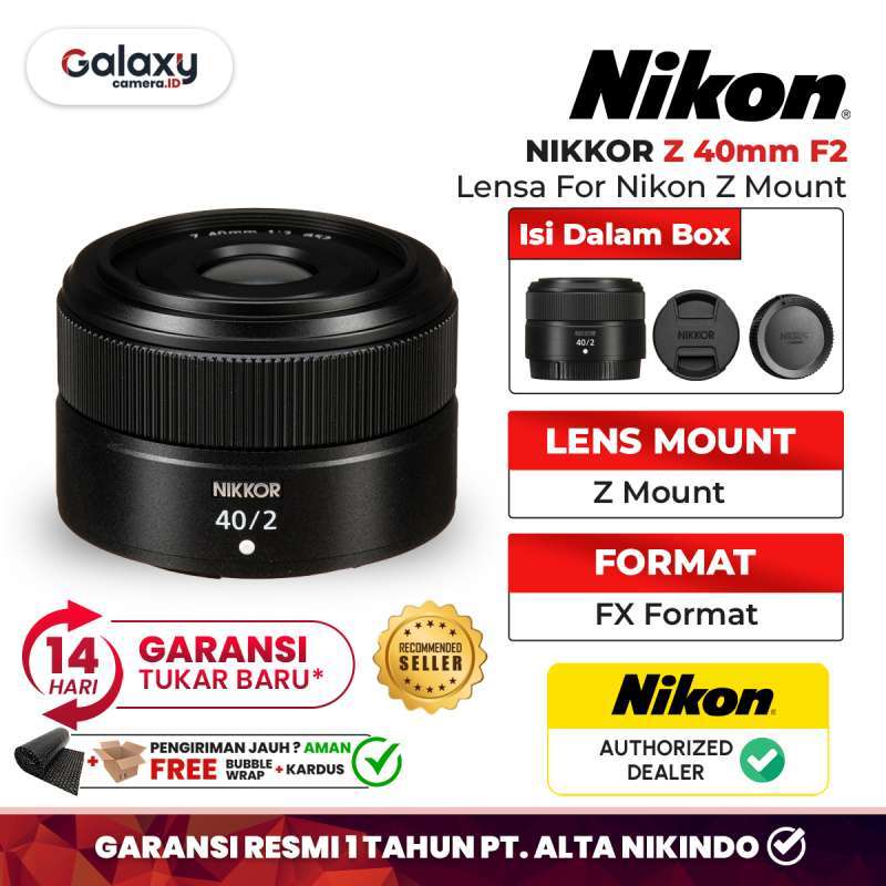 Jual Nikkor Z 40mm F2 Lensa Nikon Nikkor 40 Mm F2 Lens Garansi