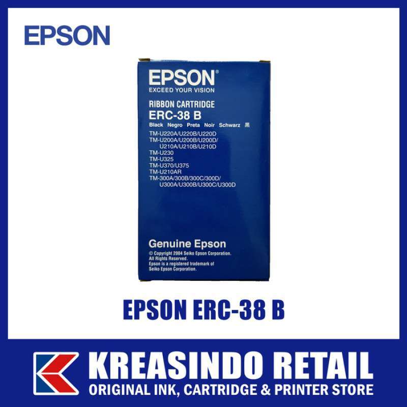 Jual Epson Ribbon Cartridge / Pita / Tinta Erc-38 B Original Di Seller ...