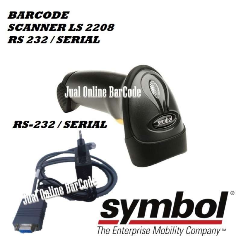 Ls2208 Code 39 Ascii Promo 100% Produk Ori Symbol Ls2208 Serial / Rs232 - Ps2 - Usb Cable ...