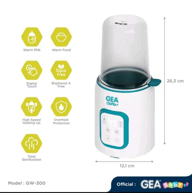 Jual Gea Baby Gw-300 Smart Multifunction Bottle Warmer