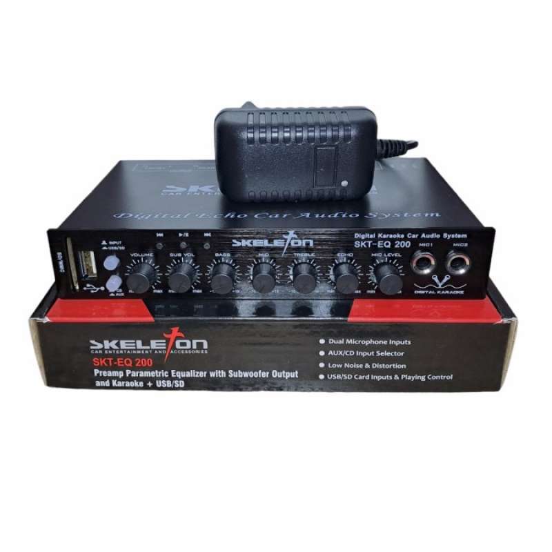 Jual Parametric Preamp Equalizer Karaoke Usb Sd Card Skeleton Eq200 Di ...