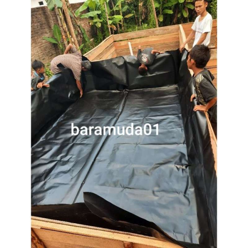 Jual Terpal Kolam Ikan Hdpe Geomembran Micron300 Kualitas Terbaik Di